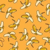 plátano de patrones sin fisuras. ilustración vectorial vector