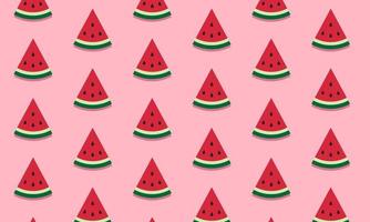 Watermelon pattern background design. vector illustration