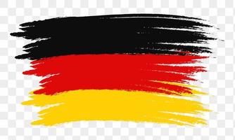 bandera de alemania abstracta con estilo de pincel. ilustración vectorial vector