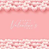 Valentines Day Background design with realistic style . vector illustration