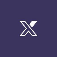 x logo, simple and clean x logo designs vector