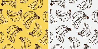 Banana pattern design . vector illustration