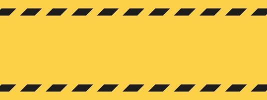Black and yellow warning line striped rectangular background, yellow and black stripes on the diagonal vector