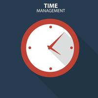 Modern Flat Time Management Vector Icon for Web and Mobile