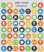 iconos de compras ilustración vectorial vector