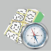 Navigation icon map vector