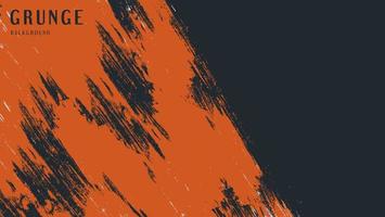 Diseño de textura de rayado grunge naranja abstracto mínimo en fondo oscuro vector