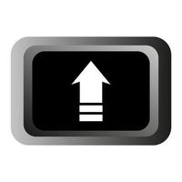 Arrow on white background vector