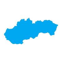 Slovakia map on white background vector