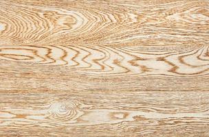Textura de la superficie de madera beige con vetas horizontales, primer plano.