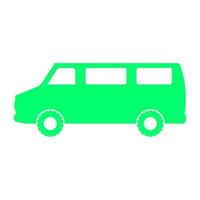 Van on a white background vector