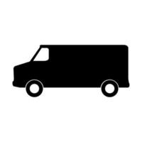 Van on a white background vector