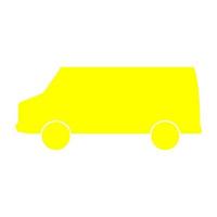 Van on a white background vector