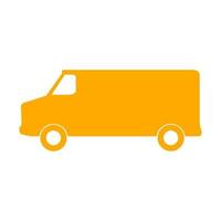 Van on a white background vector