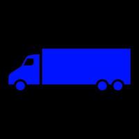 Truck on white background vector