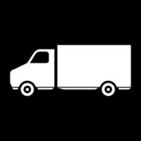 Truck on white background vector