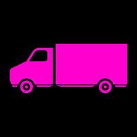 Truck on white background vector