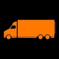 Truck on white background vector