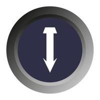 Arrow on white background vector