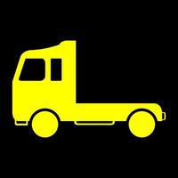 Truck on white background vector