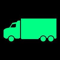 Truck on white background vector