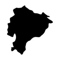 Ecuador map on white background vector