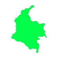 Colombia map on white background vector