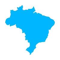 Brazil map on white background vector