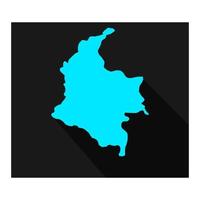 Colombia map on white background vector