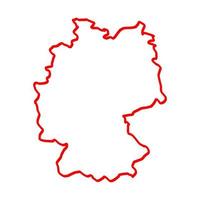 Germany map on white background vector