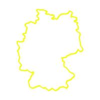 Germany map on white background vector