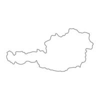 Austria map on white background vector