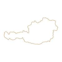 Austria map on white background vector