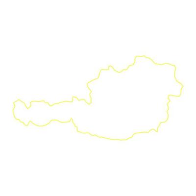 Austria map on white background