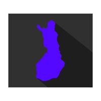 mapa de finlandia en el fondo vector