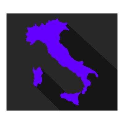 Italy map on background