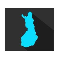 Finland map on background vector