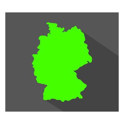 Germany map on background