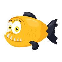 Trendy Tigerfish Concepts vector