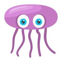 Trendy Jellyfish Concepts vector