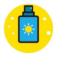 Trendy Sunblock Concepts vector