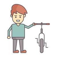 Trendy Cycling Concepts vector