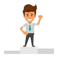 Trendy Employee  Concepts vector