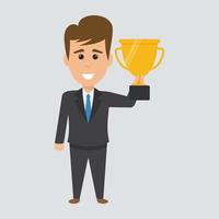 Award Winning Businessman vector