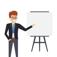 Presenter Manager Concepts vector