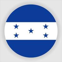 Honduras Flat Rounded National Flag Icon Vector