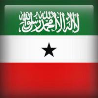 bandera nacional de la plaza de somalilandia vector