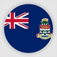 Cayman Islands Flat Rounded National Flag Icon Vector