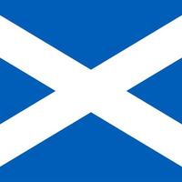 bandera nacional de la plaza de escocia vector