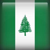 Norfolk Island Square National Flag vector